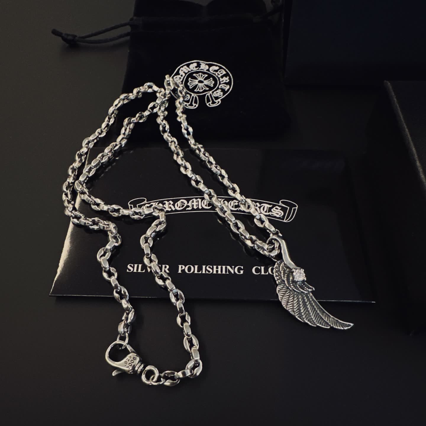 Chrome Hearts Wing Pendant Necklace